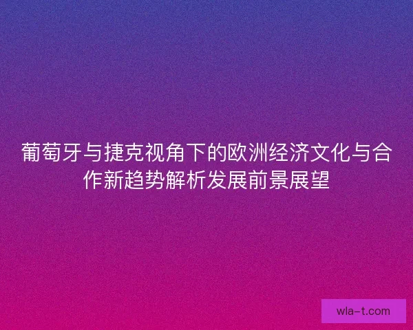 葡萄牙与捷克视角下的欧洲经济文化与合作新趋势解析发展前景展望